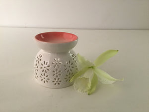 Pink Flower Cutout Oil Burner